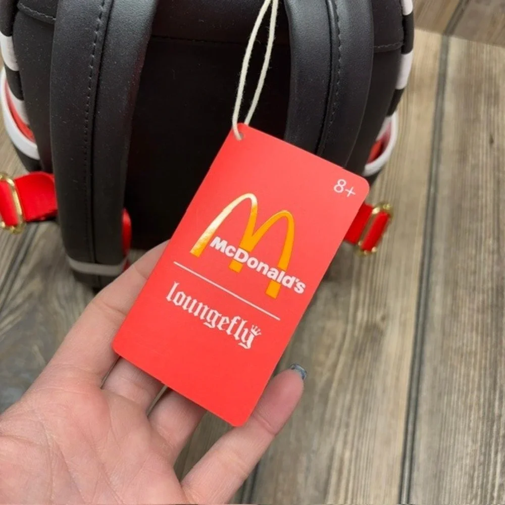 New Loungefly Hamburglar McDonald's Cosplay Mini Backpack